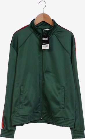NA-KD Sweatshirt & Zip-Up Hoodie in L in Green: front