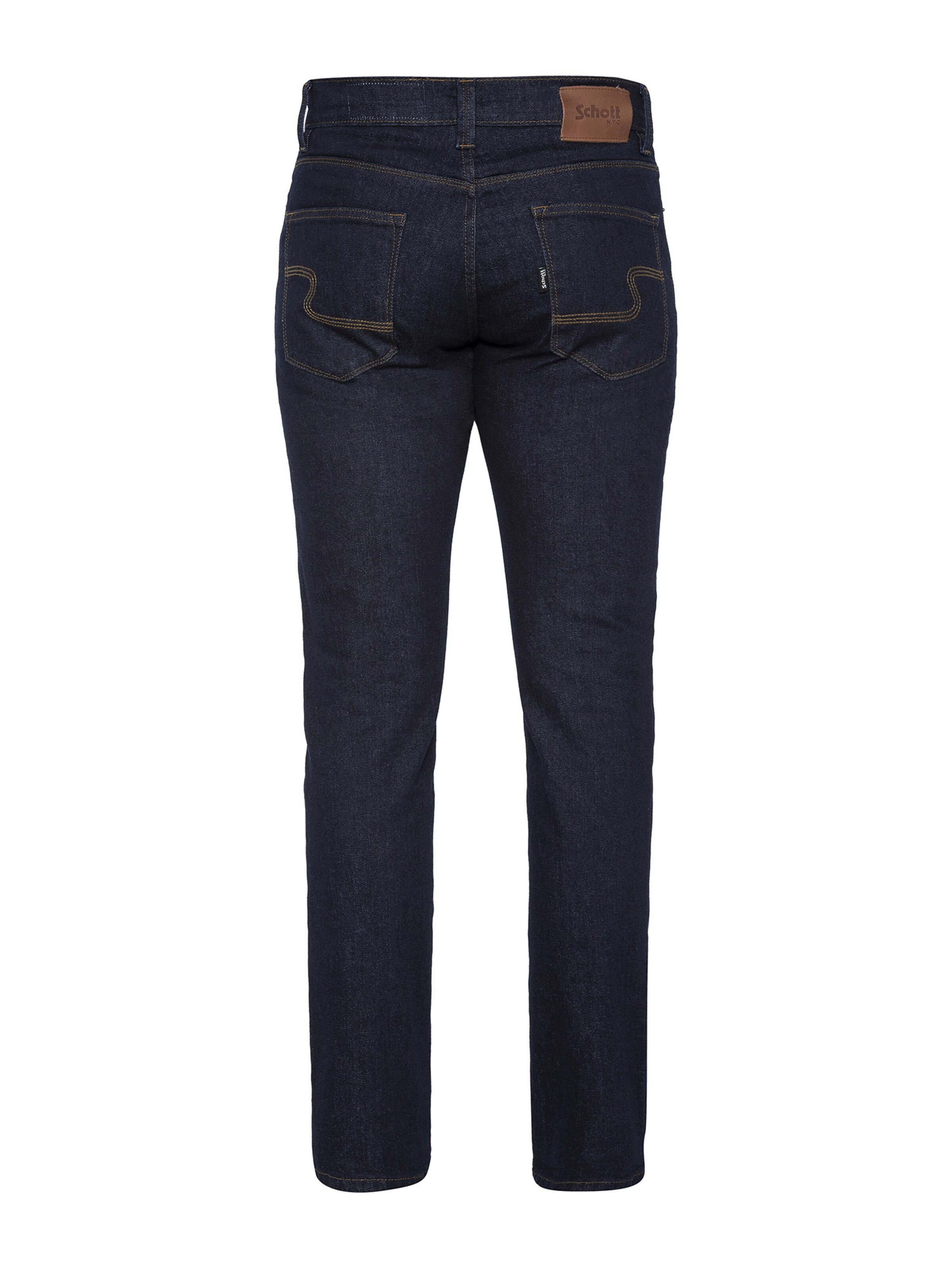 Coupe slim Jean Schott NYC en bleu