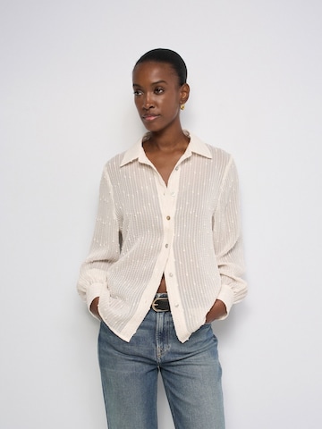 Salsa Jeans Blouse in Wit: voorkant