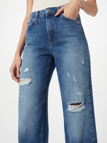 ONLY Wide leg Jeans 'JUICY' in Blauw
