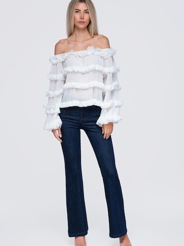 Camicia da donna di Ombre in bianco