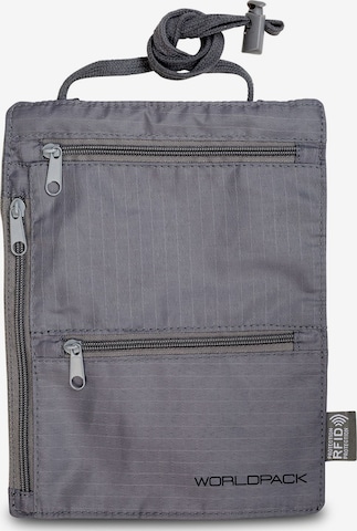 Borsa a tracolla di Worldpack in grigio: frontale