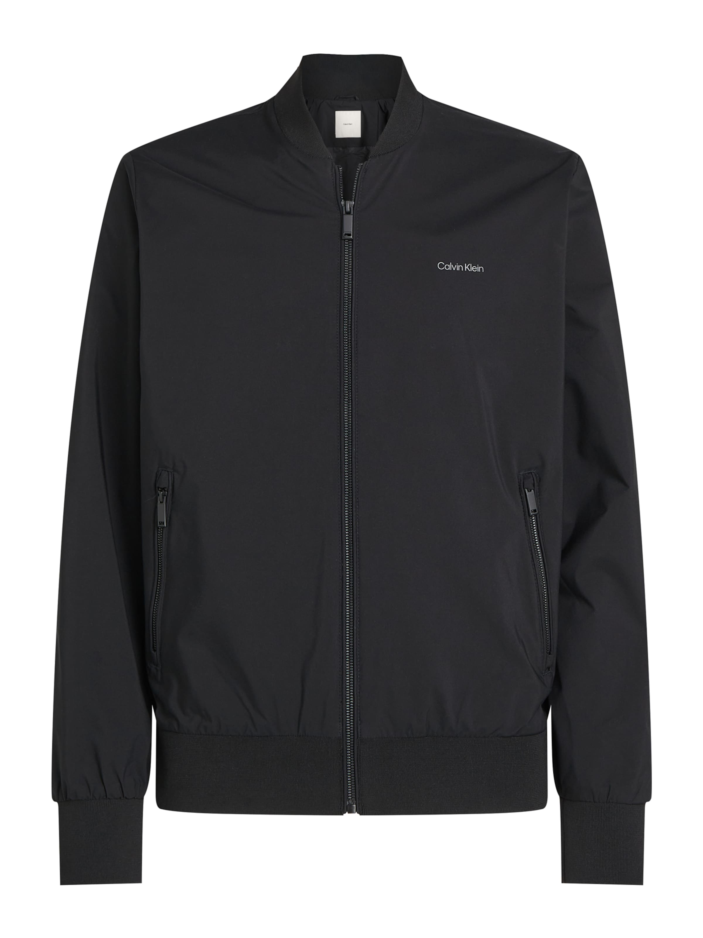 Calvin Klein Átmeneti dzseki 'MATTE' - fekete: elől