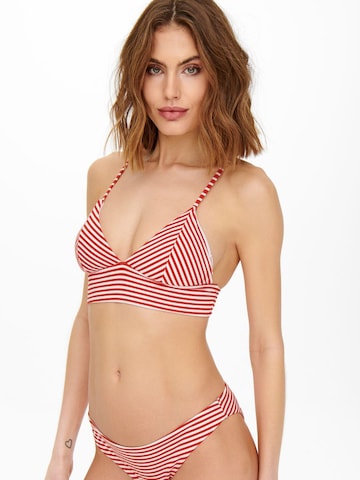 ONLY Triangle Bikini in Red