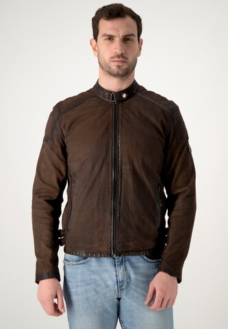 URBAN 5884® Between-Season Jacket 'Jaxx' in Brown: front