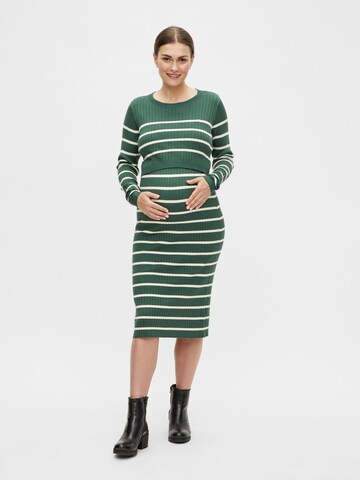 MAMALICIOUS Knitted dress 'Siv' in Green: front