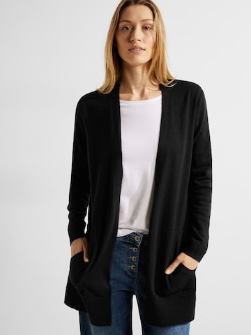 CECIL Knit Cardigan in Black: front