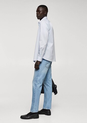 MANGO MAN Tapered Jeans 'Ben' in Blau