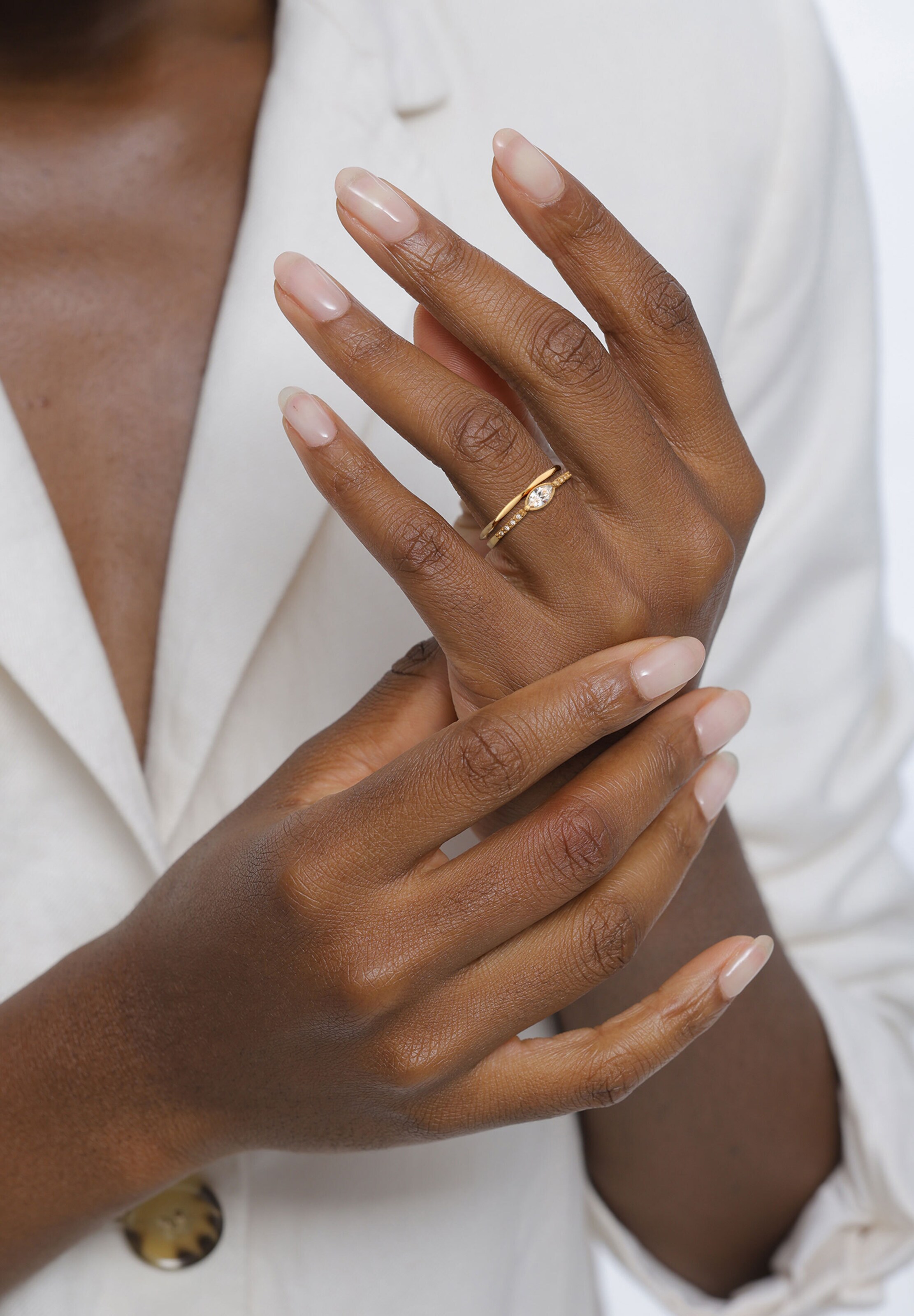 Bague ELLI en or : devant