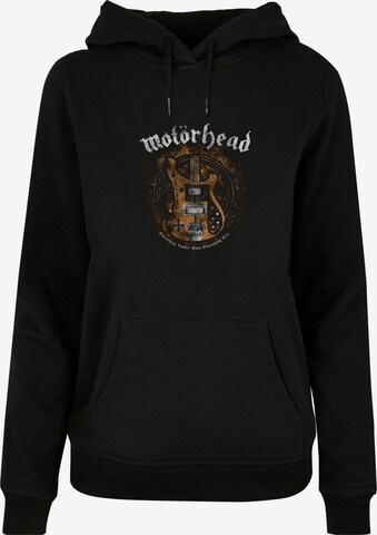 Merchcode Sweatshirt 'Motorhead - Lemmy Bass' in Zwart: voorkant