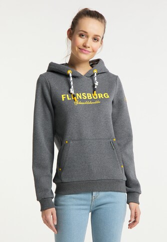 Sweat-shirt 'Flensburg' Schmuddelwedda en gris : devant