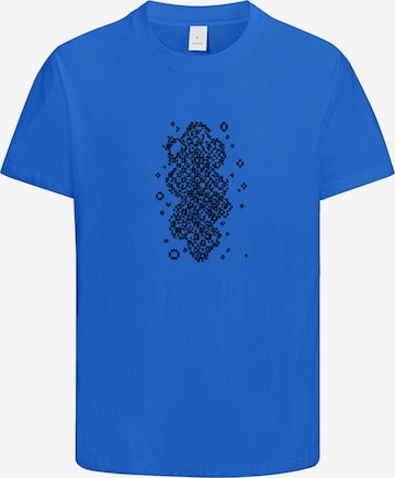 HUSKSWARE Shirt 'Grafik' in Blau: Vorderseite