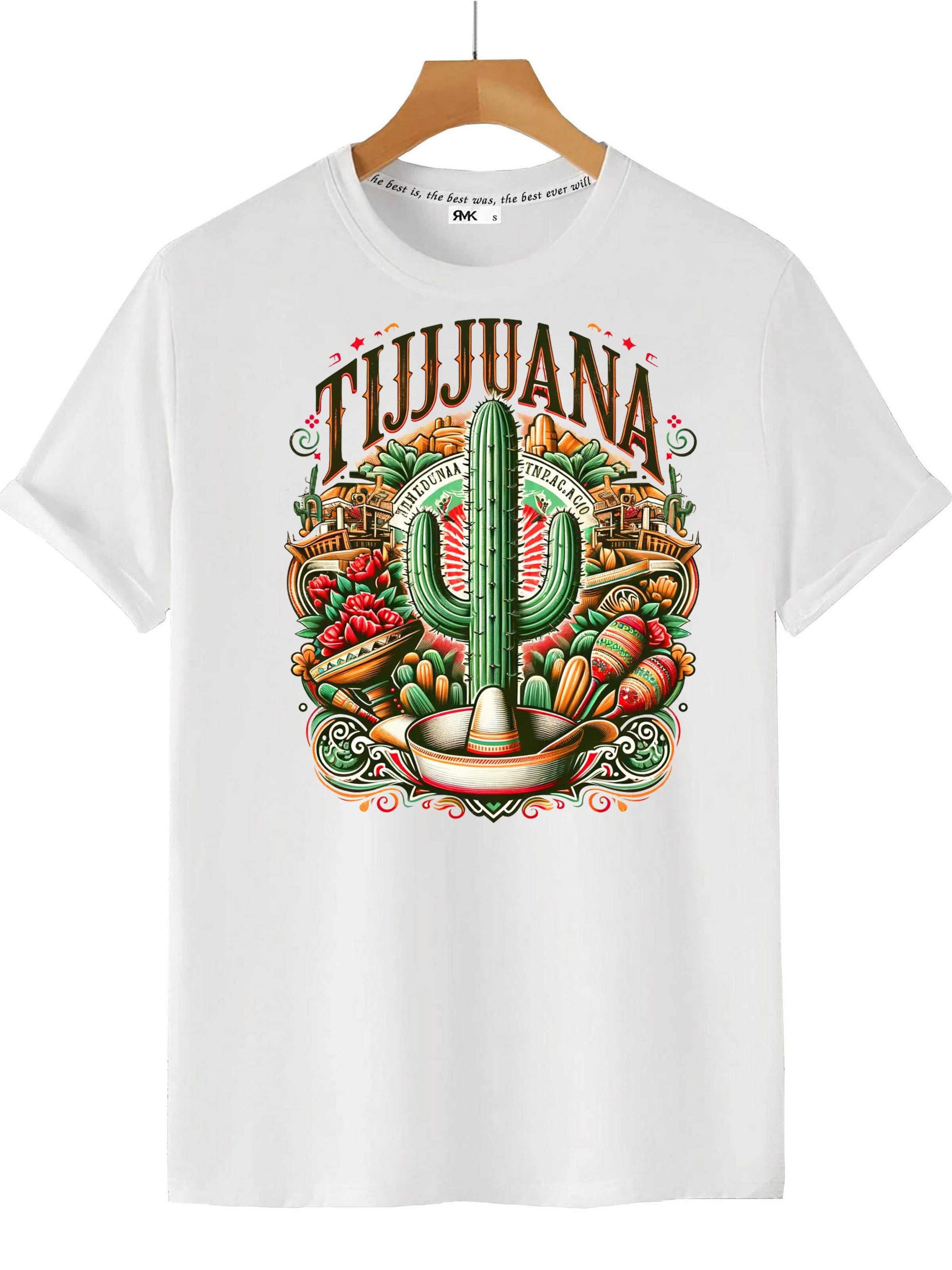 RMK Shirt 'Mexico Tijuana' in White: front