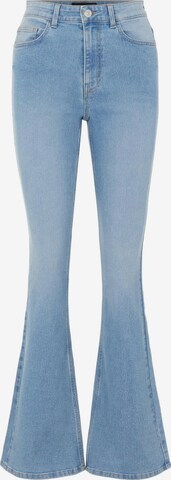 PIECES Flared Jeans 'Peggy' in Blauw: voorkant