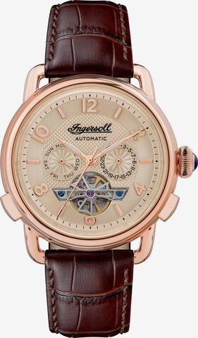 INGERSOLL Analoog horloge 'The New England' in Goud: voorkant