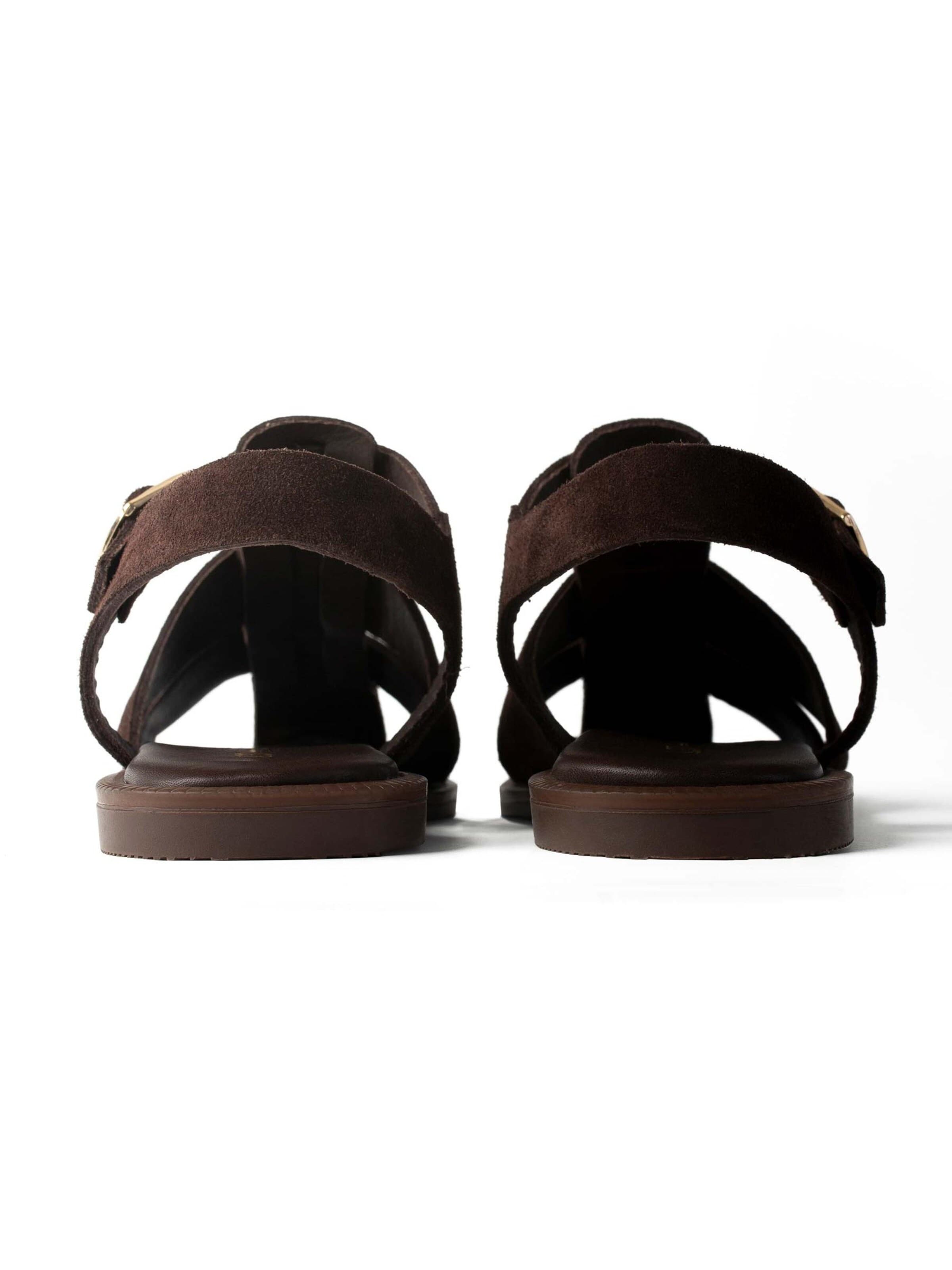 Slipper 'BREATH OF SUMMER' di L37 HANDMADE SHOES in marrone