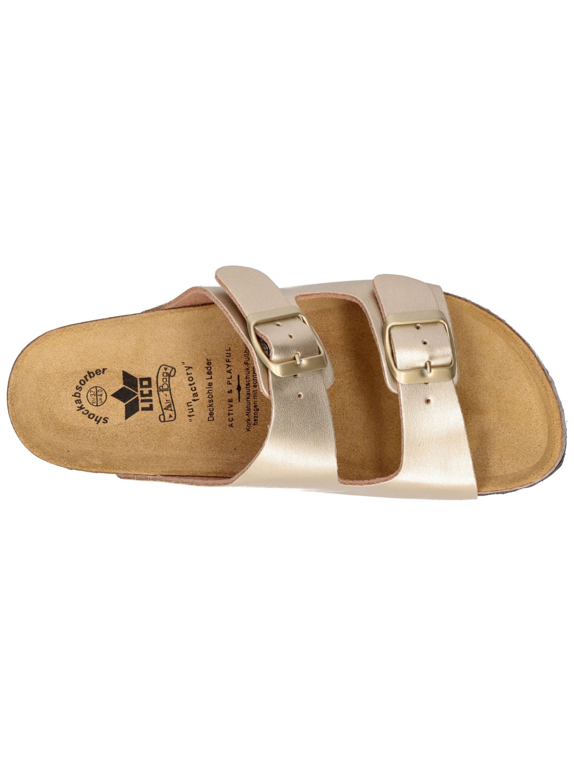 LICO Pantolette 'Bioline Platino' in Gold