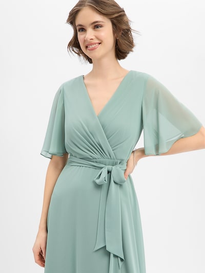 Marie Lund Avondjurk in de kleur Pastelgroen, Productweergave