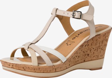 TAMARIS Sandaal in Beige: voorkant