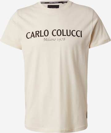 smėlio Carlo Colucci Marškinėliai 'Di Comun': priekis