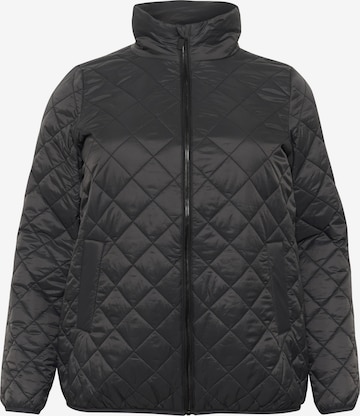 KAFFE CURVE Tussenjas 'Moreen' in Zwart: voorkant