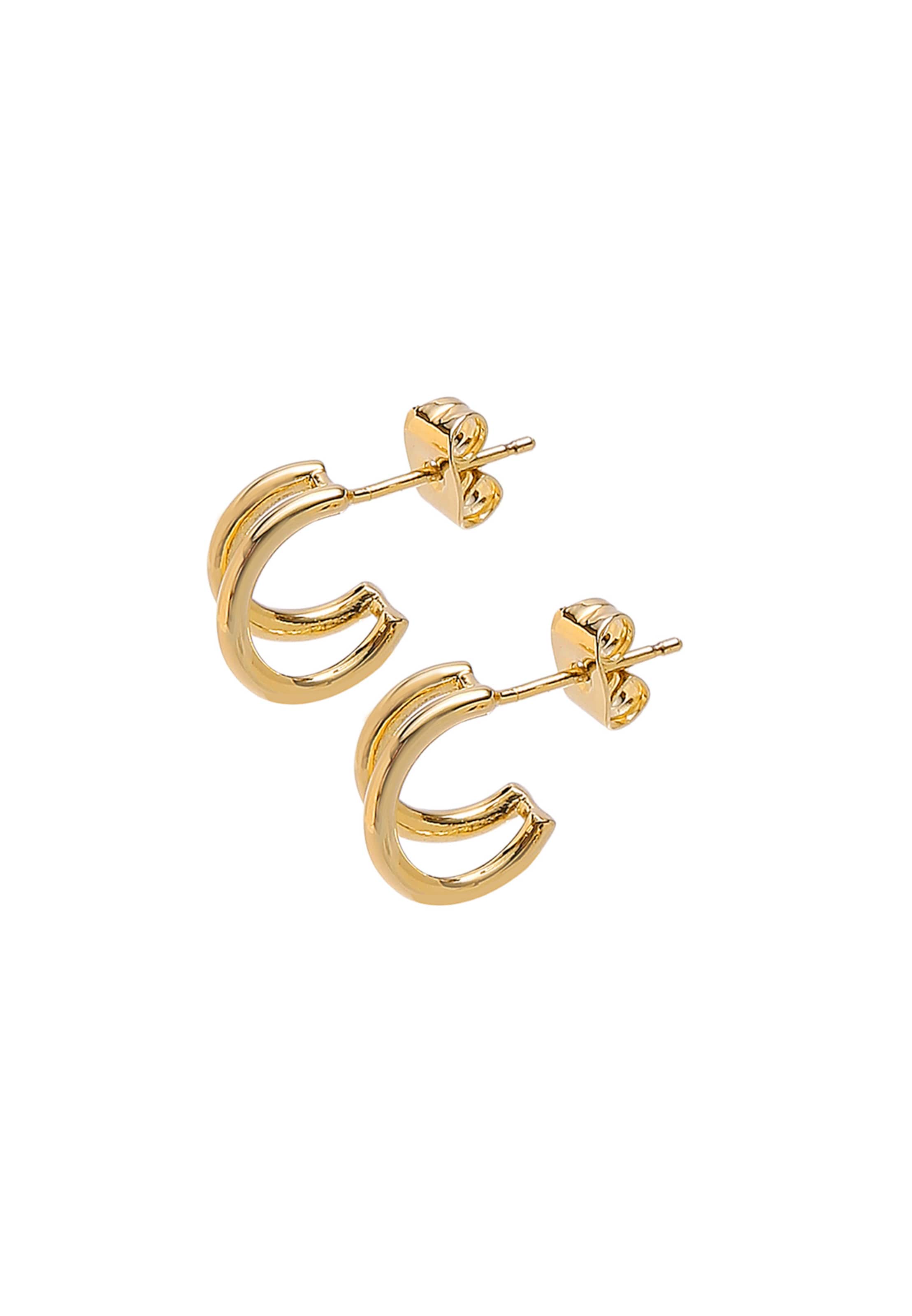 ELLI Earrings in Gold: front