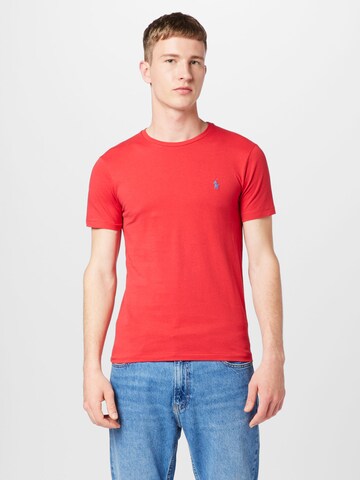 Tricou de la Polo Ralph Lauren pe roșu: față