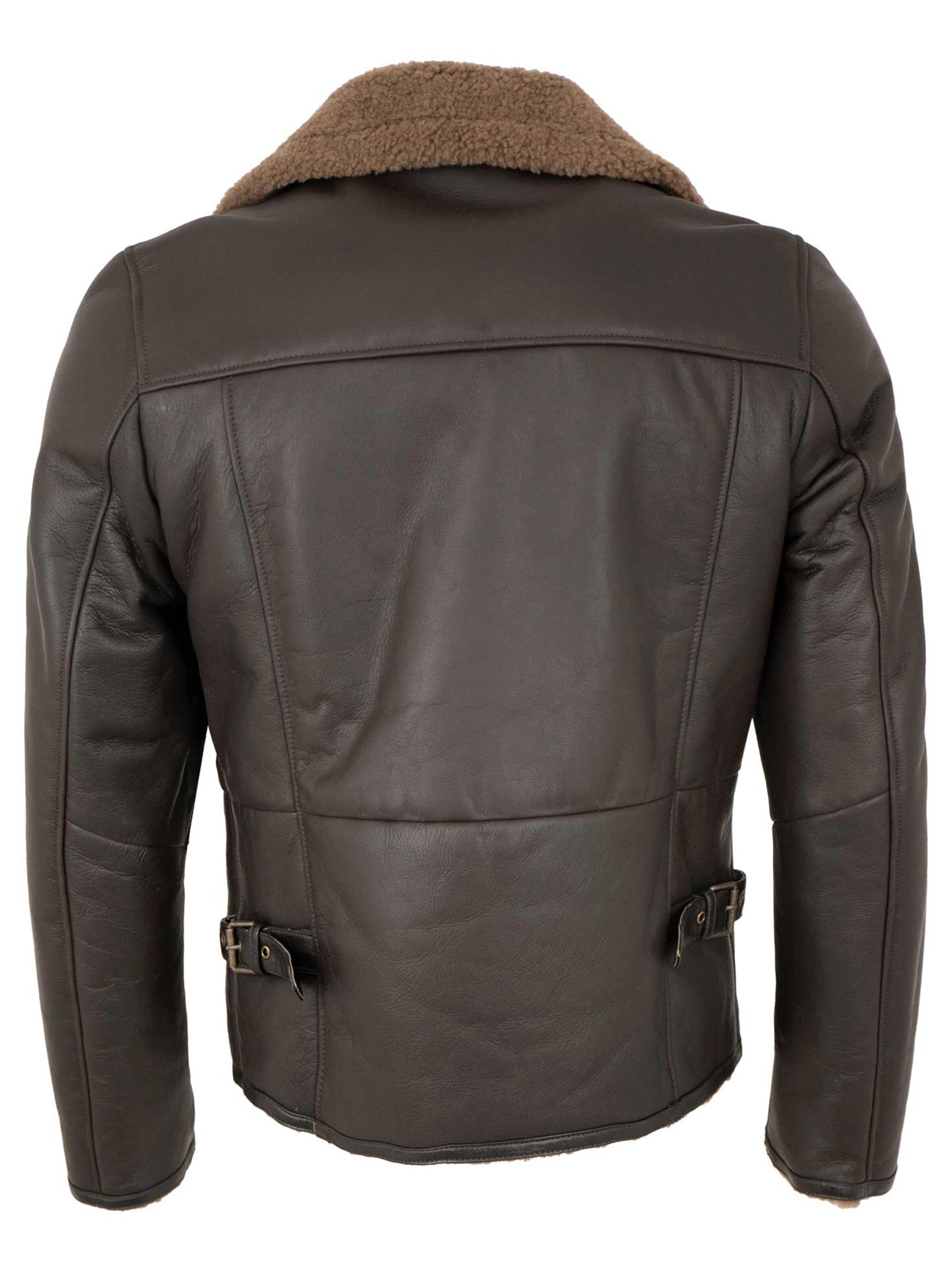 Jilani Between-Season Jacket 'Aviator' in Brown