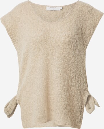 Cream Sweater 'Maggie' in Grey: front