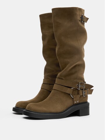 Pull&Bear Cowboylaarzen in Bruin