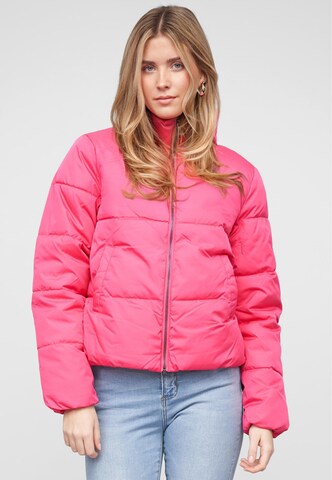VILA Φθινοπωρινό και ανοιξιάτικο μπουφάν 'VITate' σε ροζ: μπροστά