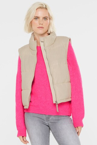 SENSES.THE LABEL Vest in Brown: front