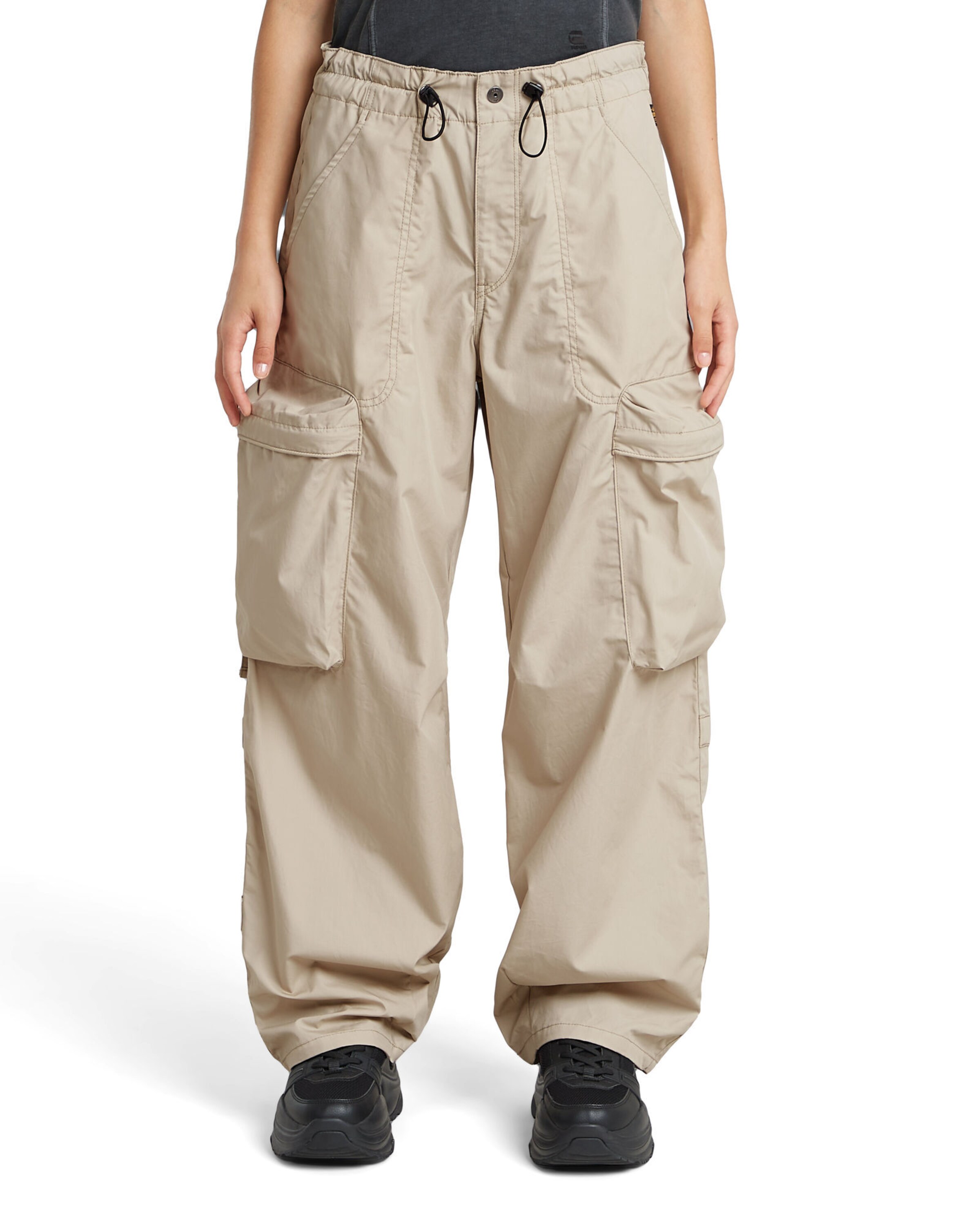 G-STAR Loosefit Cargobroek in Beige: voorkant