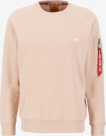 ALPHA INDUSTRIES Mikina 'X-Fit' - oranžová: predná strana