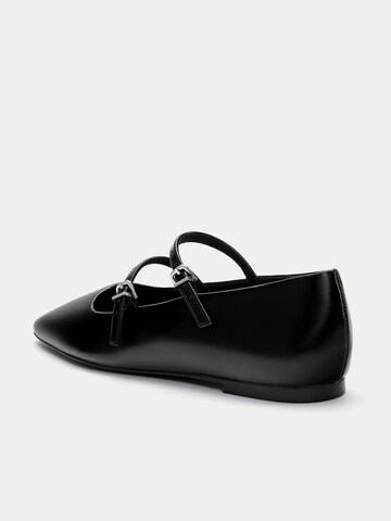 Ballerines à lanières Pull&Bear en noir