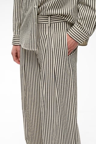 InWear Wide leg Pleat-front trousers 'GarboIW' in Beige