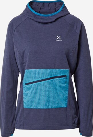 Haglöfs Sportief sweatshirt 'Mirre' in Blauw: voorkant