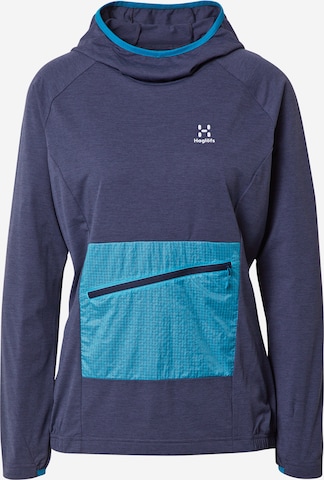 Haglöfs Athletic Sweatshirt 'Mirre' in Blue: front