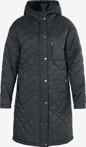 Usha Between-Seasons Coat in Black: front