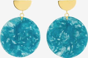 Fräulein Wunder - Brincos 'Acetat Amal' em azul: frente