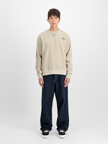 ALPHA INDUSTRIES Sweatshirt in Beige