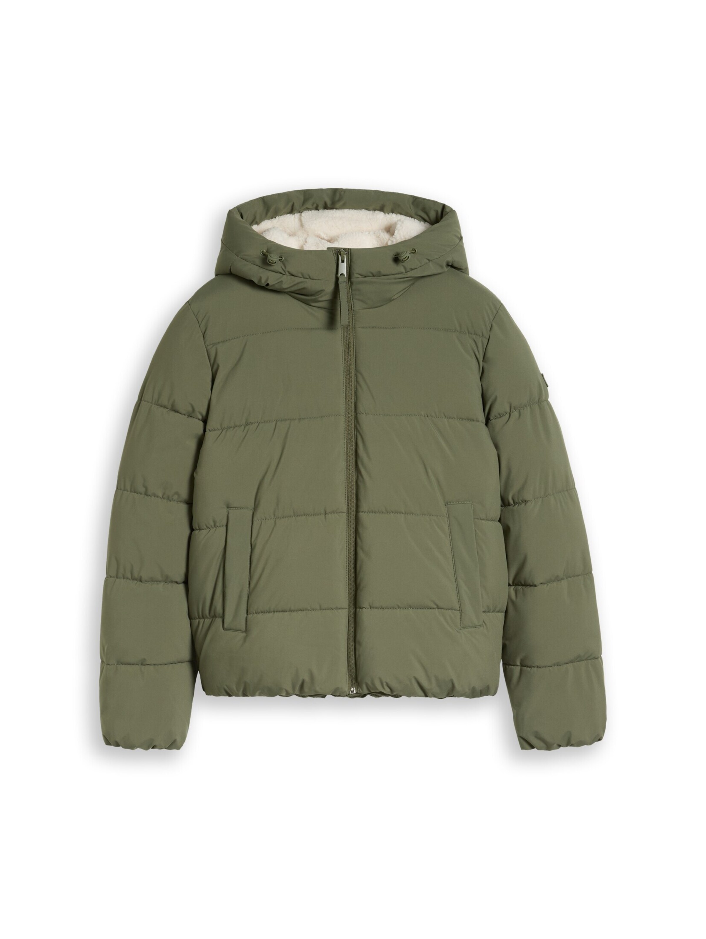 TOM TAILOR DENIM Winter jacket in Green: front