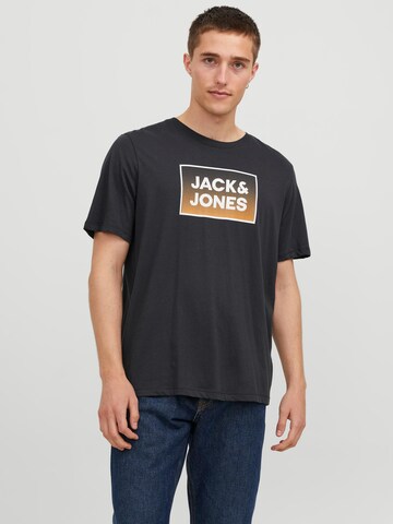 JACK & JONES T-shirt 'STEEL' i blå: framsida