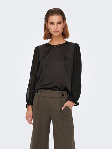 JDY Wide leg Pleat-Front Pants 'Geggo' in Brown