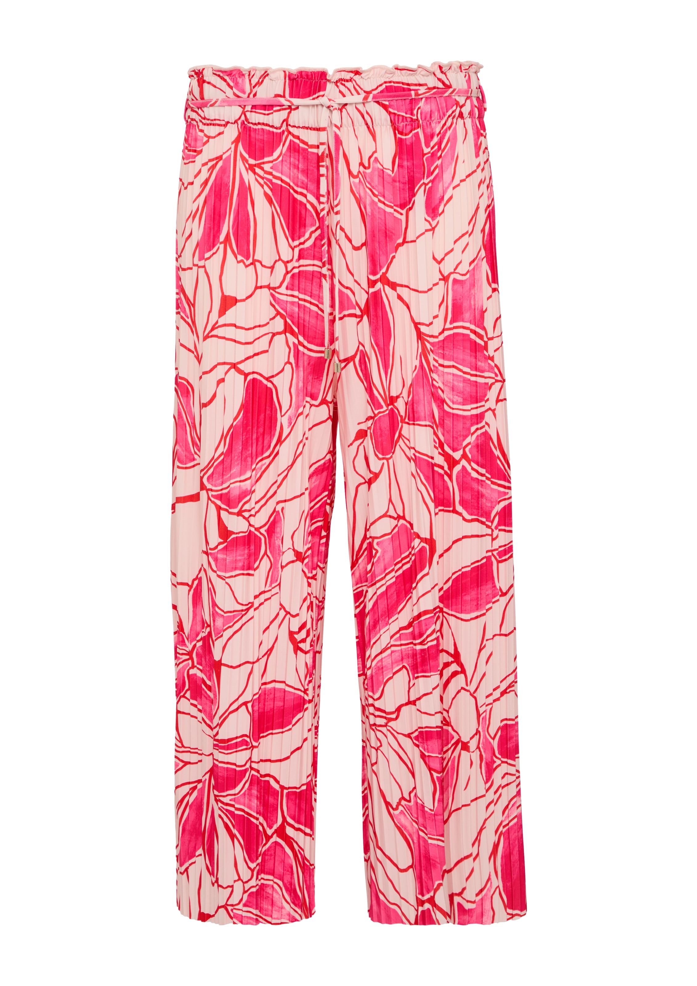 s.Oliver BLACK LABEL Wide Leg Hose in Pink: Vorderseite