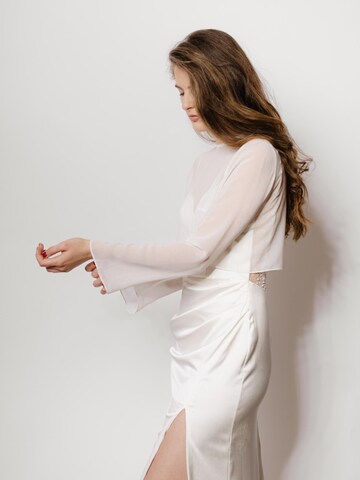White Cherry Hamburg Blouse 'Bridal' in White