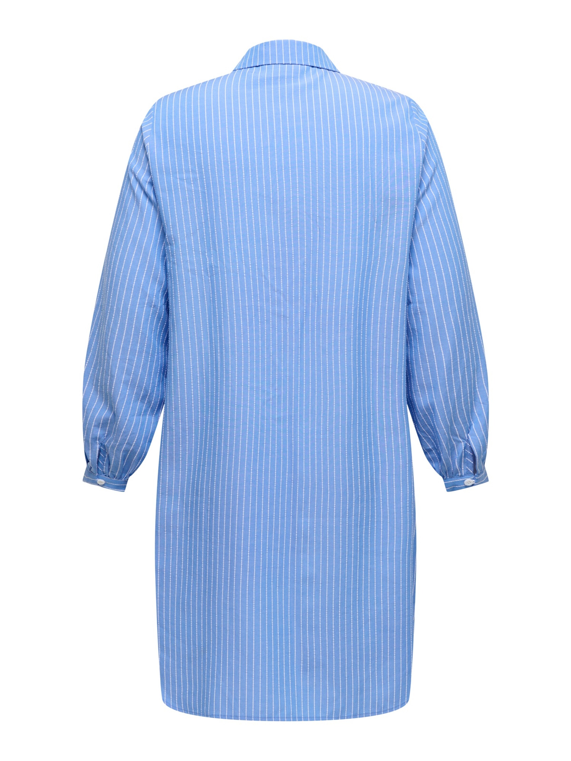 Rochie tip bluză 'CARDEA' de la ONLY Carmakoma pe albastru