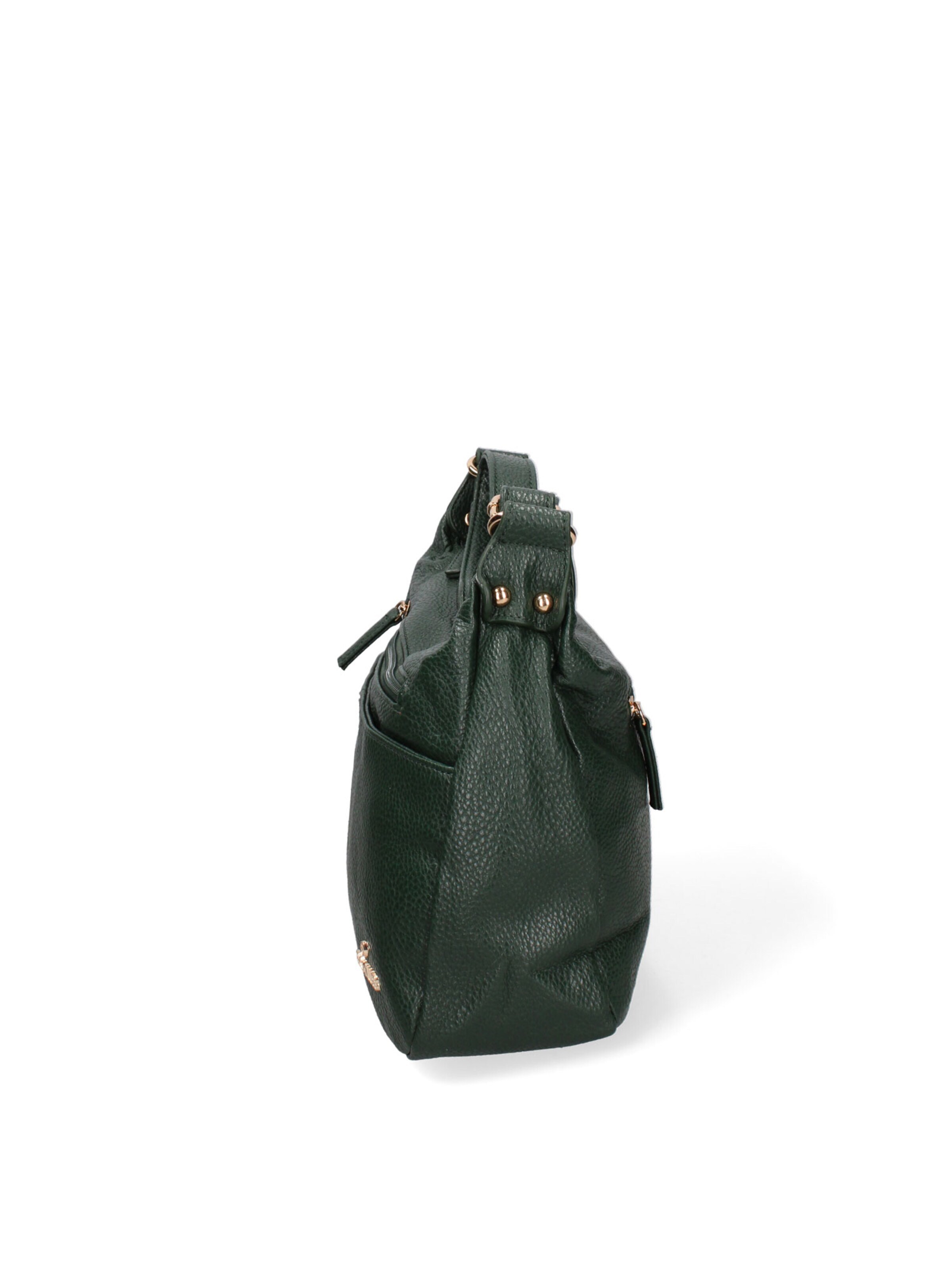 Borsa a spalla 'Borsa a Tracolla Donna Ecopelle con Zip e Tasche Multiple - B Cavalli' di B. Cavalli in verde
