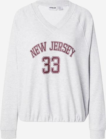 Noisy maySweater majica 'NMASTON' - siva boja: prednji dio