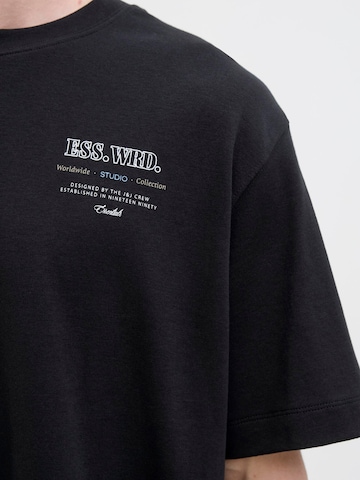Jack & Jones Plus T-Shirt in Schwarz
